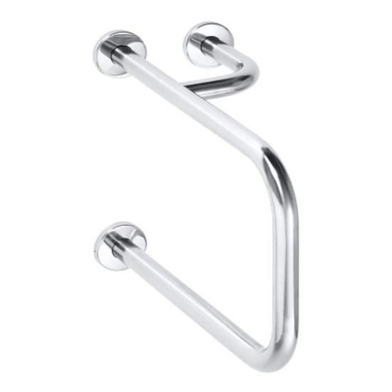 Steunbeugel 23,5x38 cm RVS/zilverkleurig