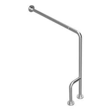 Steunbeugel 23x86,6 cm roestvrij staal/zilver