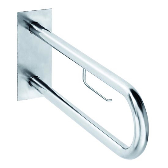 Steunhandgreep 10x25 cm RVS/zilver