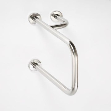 Steunhandgreep 23,5 x 38 cm, RVS/zilverkleurig