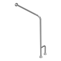 Steunhandgreep 23x86,6 cm roestvrij staal/zilver