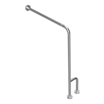 Steunhandgreep 23x86,6 cm roestvrij staal/zilver
