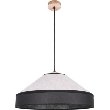 Stijlvolle hanglamp aan kabel AMIGO 1xE27/60W/230V eiken