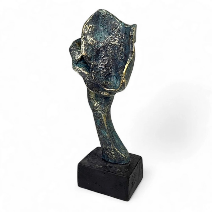 Stijlvolle tafeldecoratie 35x22x13 cm in hars met patina