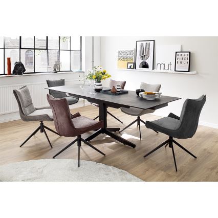 Stoel ZAIRA 1 stuk bruin/rood