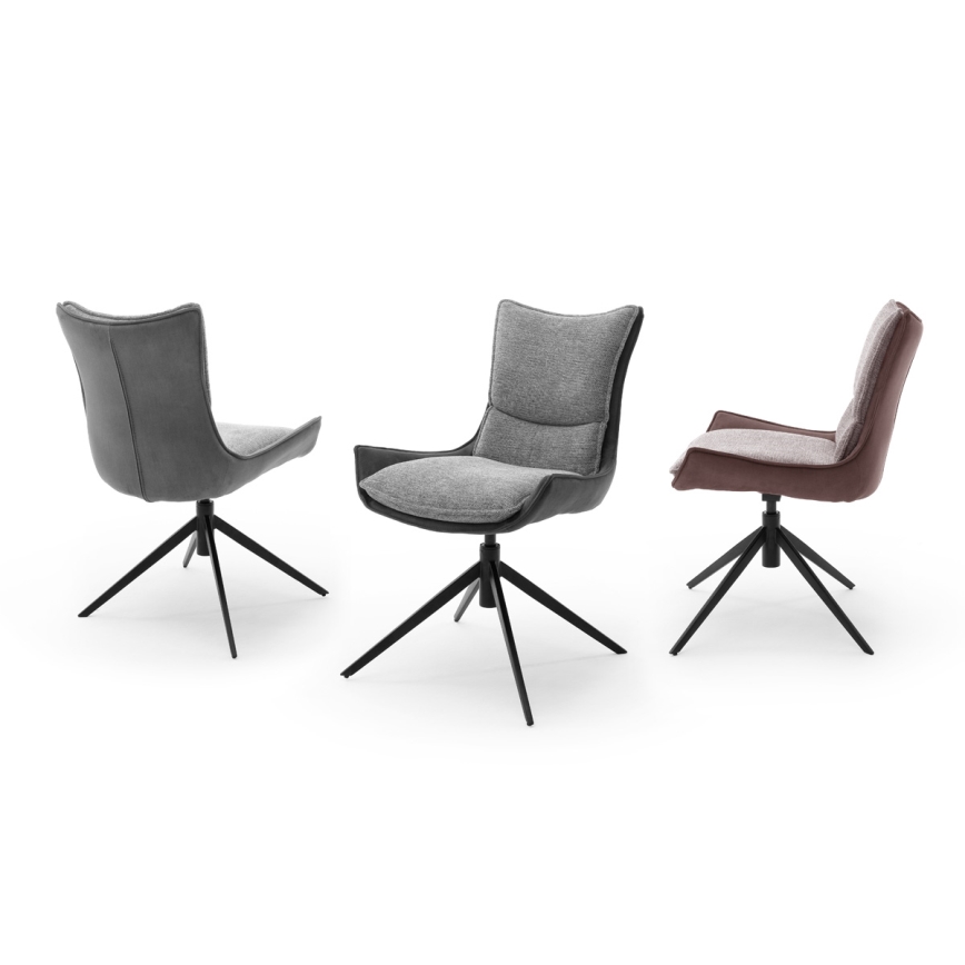 Stoel ZAIRA 1 stuk bruin/rood