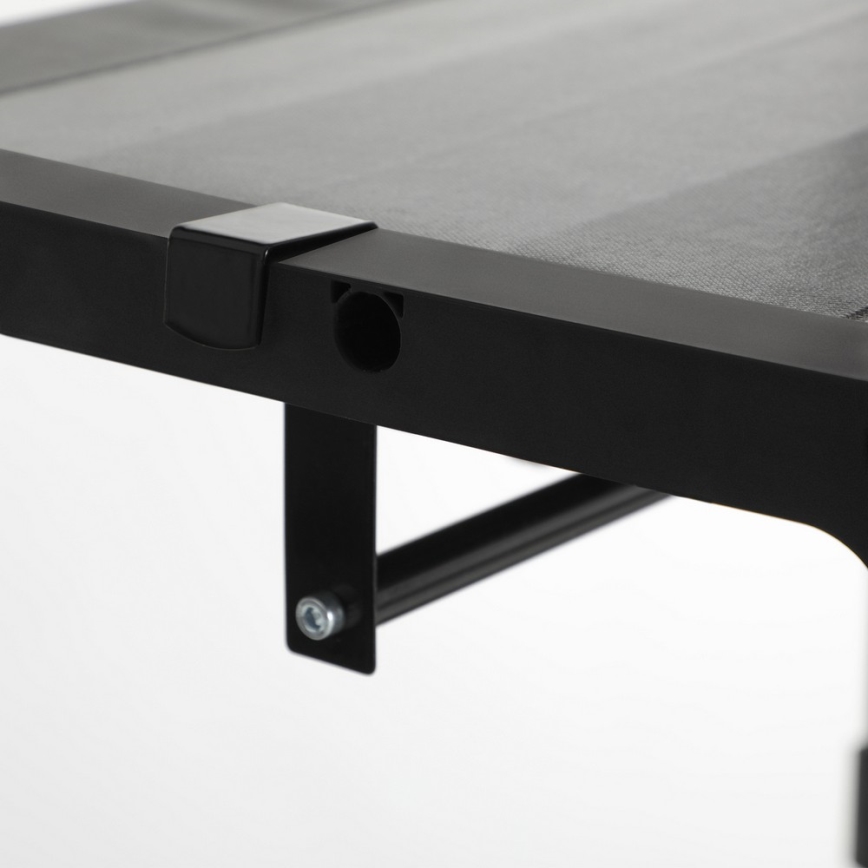 Stoffen kledingkast MATIS 140 x 174 cm, grijs, met planken en kledingstang