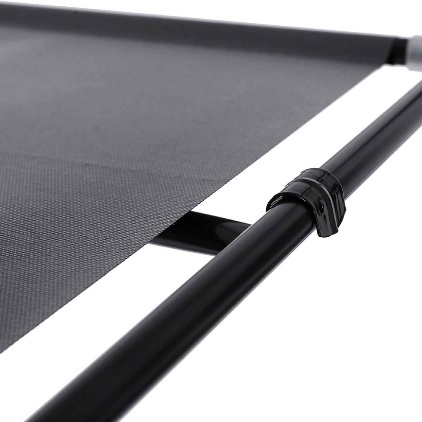 Stoffen kledingkast MATIS 150x175 cm met planken en kledingstang, grijs