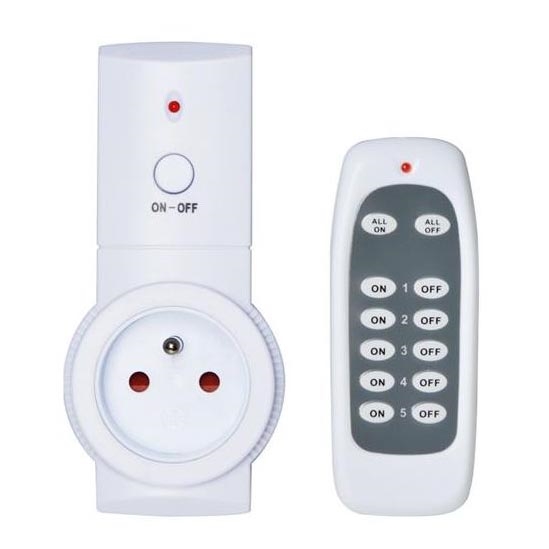 Stopcontact 230V + afstandsbediening