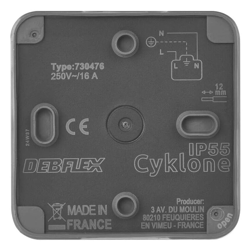 Stopcontact voor vochtige ruimtes IP55