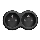 Stopcontactsplitter 2x 10A, zwart