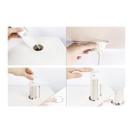 Stopcontactzuil voor tafelblad 2x 230V + USB-A + USB-C