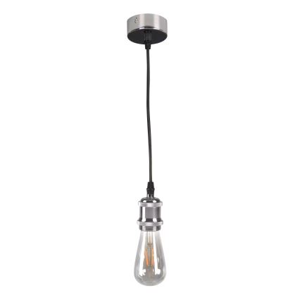 Stroomkabel 1xE27/20W/230V glanzend chroom