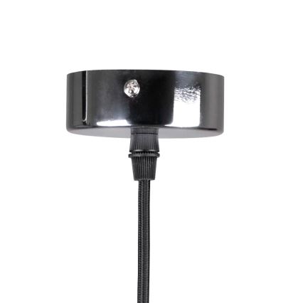 Stroomkabel 1xE27/20W/230V glanzend chroom