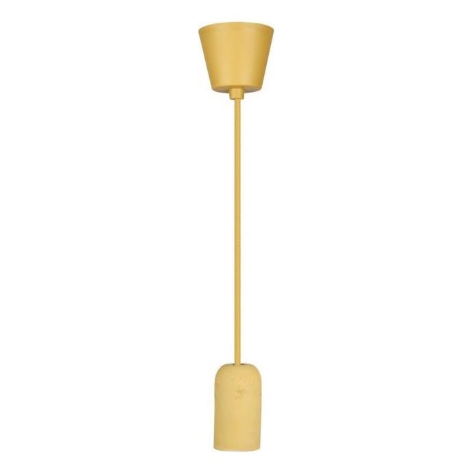 Stroomkabel 1xE27/60W/230V beton/beige