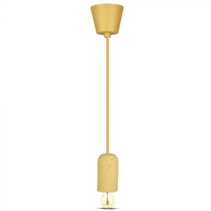 Stroomkabel 1xE27/60W/230V beton/beige