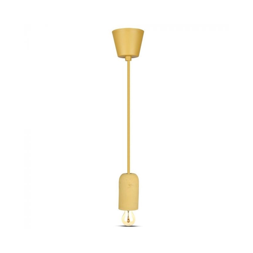 Stroomkabel 1xE27/60W/230V beton/beige