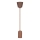 Stroomkabel 1xE27/60W/230V beton/bruin