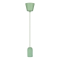 Stroomkabel 1xE27/60W/230V beton/groen
