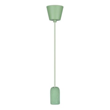 Stroomkabel 1xE27/60W/230V beton/groen