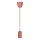 Stroomkabel 1xE27/60W/230V beton/rood