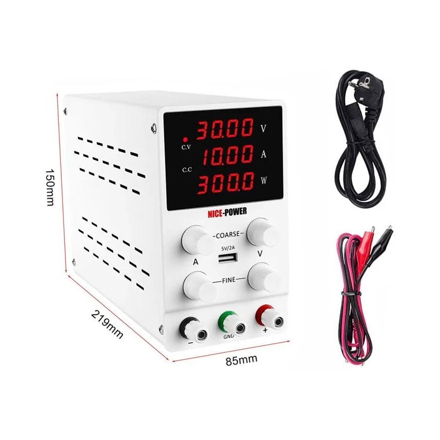 Stroomvoorziening voor het laboratorium SPS605 0-60V/0-5A