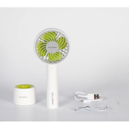 Stylies - Oplaadbare handventilator LACERTA 4W/5V 2500 mAh wit
