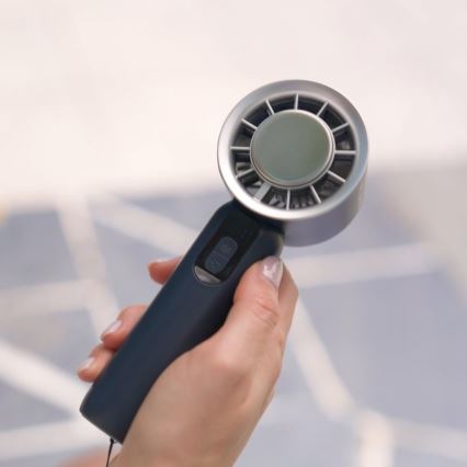 Stylies - Oplaadbare handventilator LACERTI 8W/5V 3000 mAh blauw