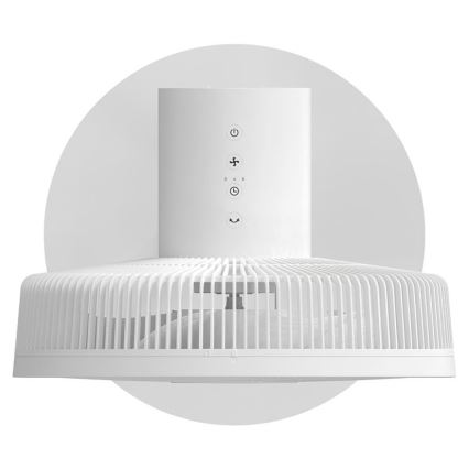 Stylies - 2-in-1 staande ventilator ANTILA 25W/230V 88 cm wit + afstandsbediening