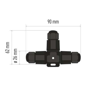 T-tak kabelconnector IP68