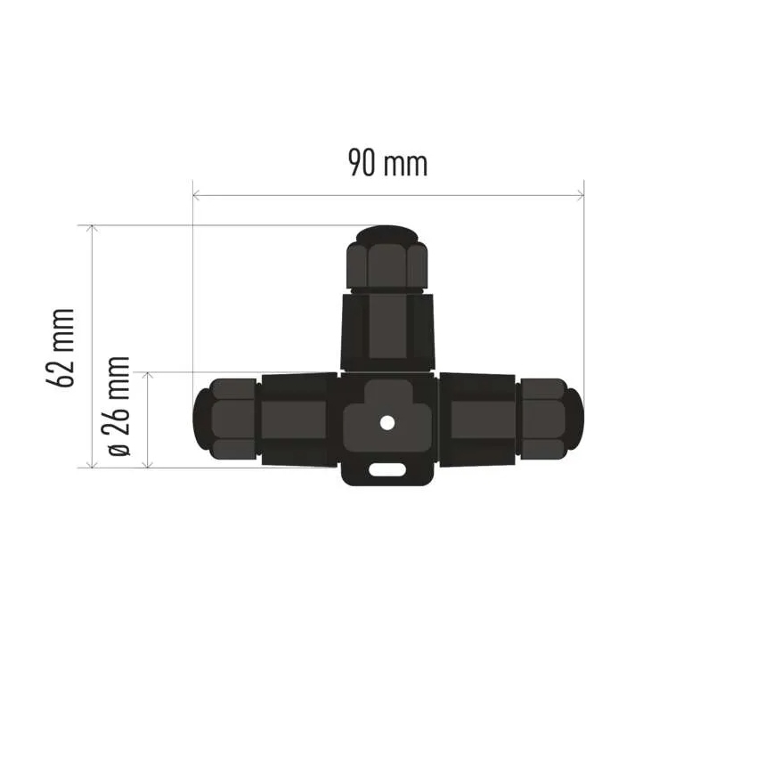 T-tak kabelconnector IP68