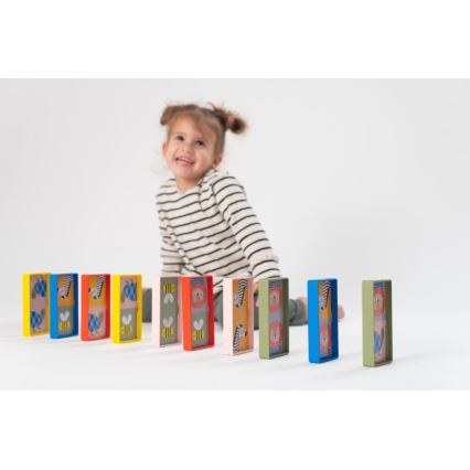 Taf Toys - Kinder dominostenen 4 in 1 dieren