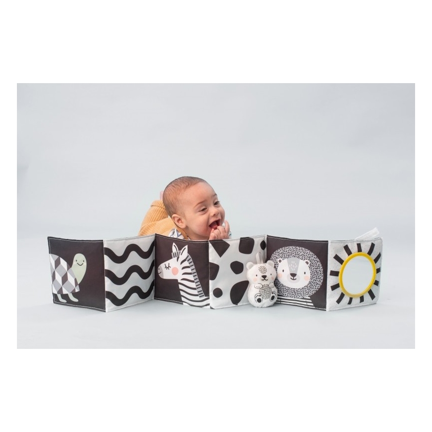 Taf Toys - Kinder textielboek 3in1 savanne