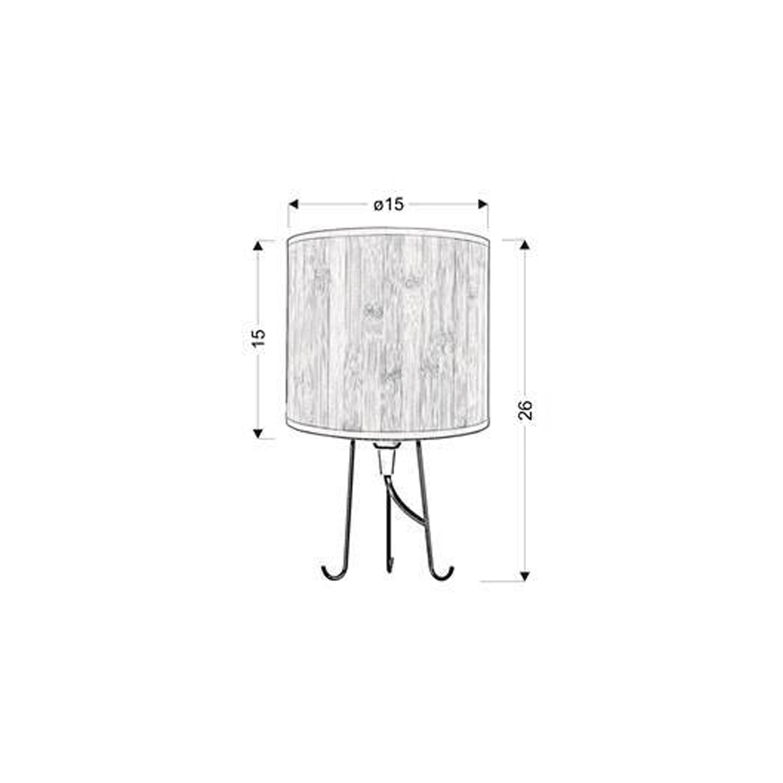 Tafel Lamp ADORA 1xE14/40W/230V dennen