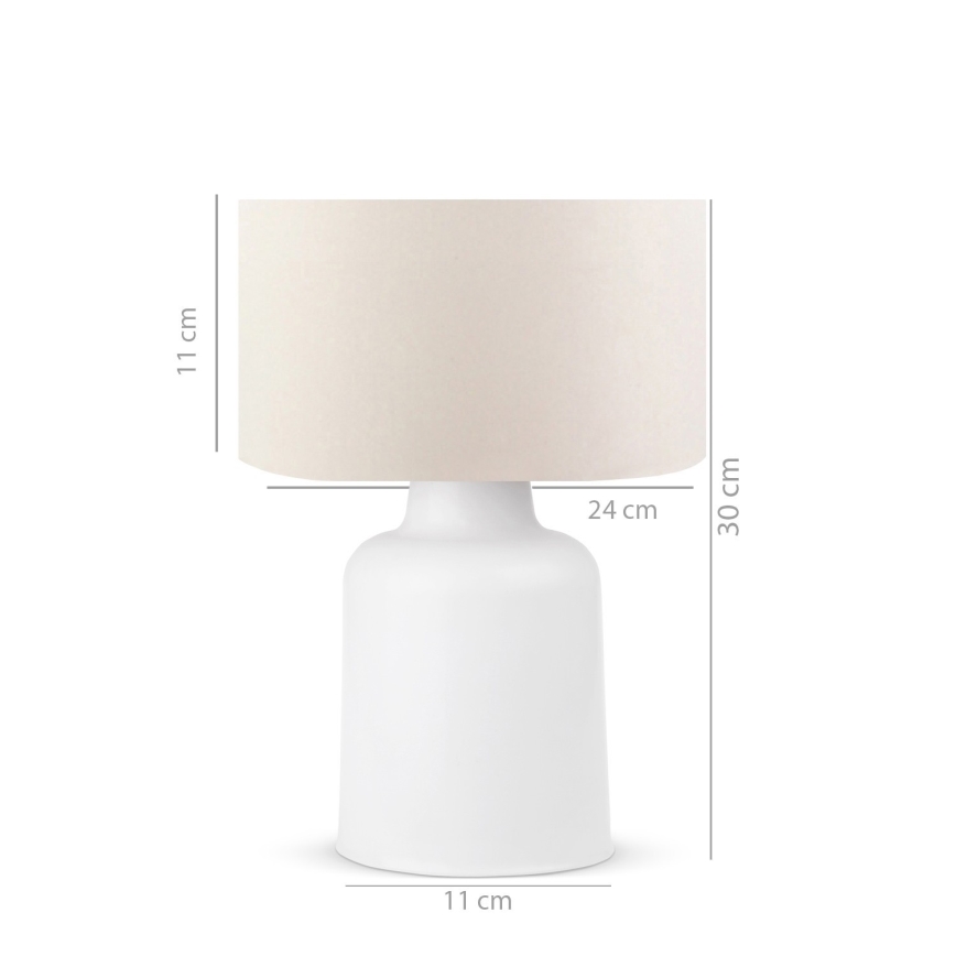 Tafel Lamp AYD 1xE27/60W/230V beige/wit
