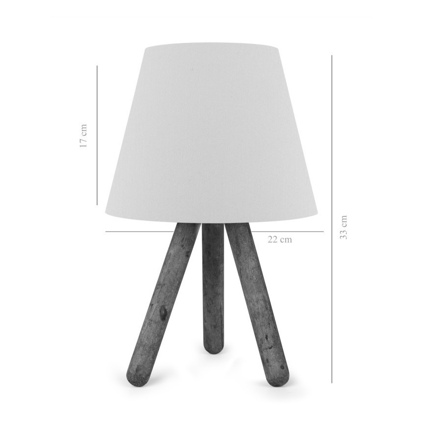 Tafel Lamp AYD 1xE27/60W/230V crème