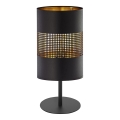 Tafel Lamp BOGART 1xE27/15W/230V zwart/goud