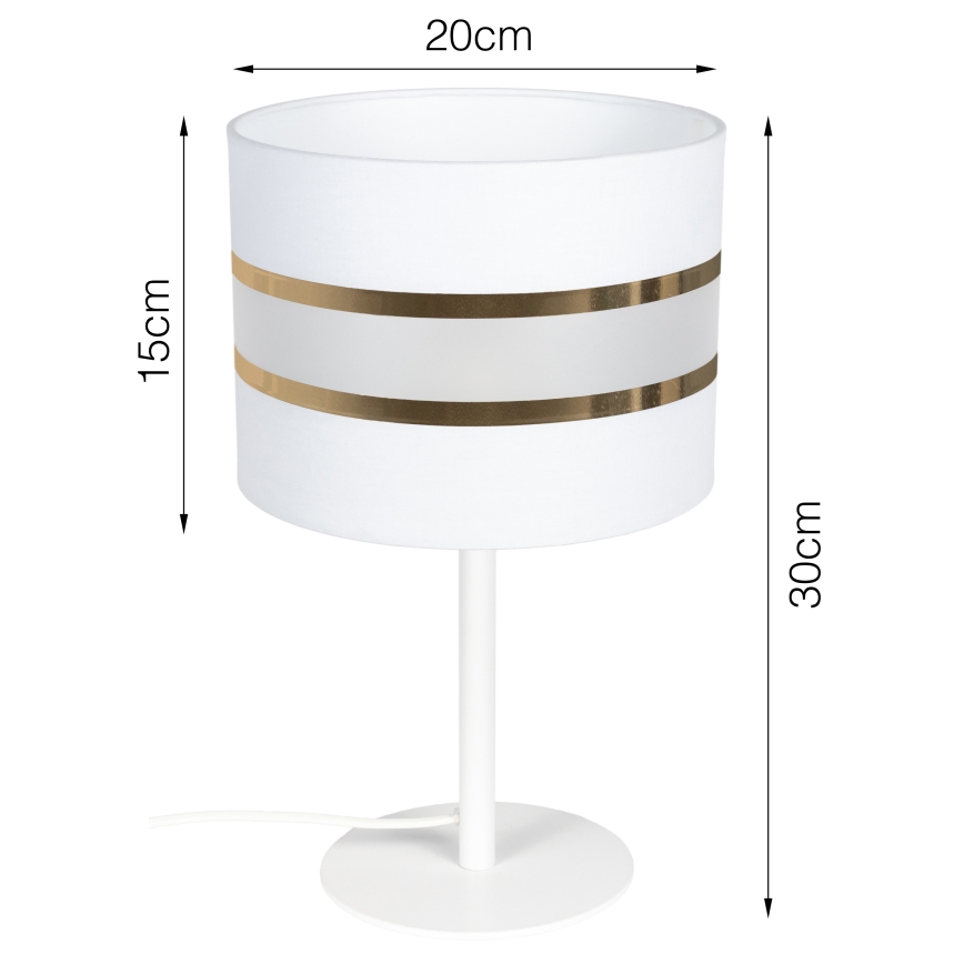 Tafel Lamp CORAL 1xE27/60W/230V wit