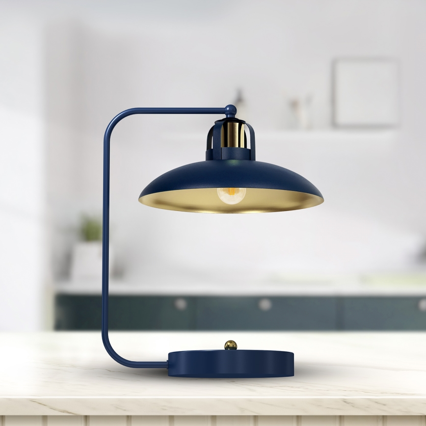Tafel Lamp FELIX 1xE27/60W/230V blauw