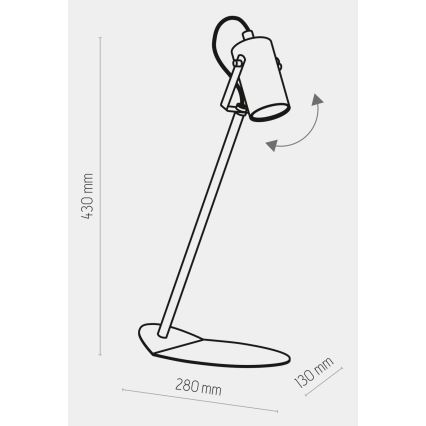 Tafel Lamp REDO 1xGU10/10W/230V zwart