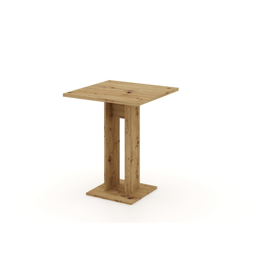 Tafel STRAPO 68 x 68 cm artisan eik