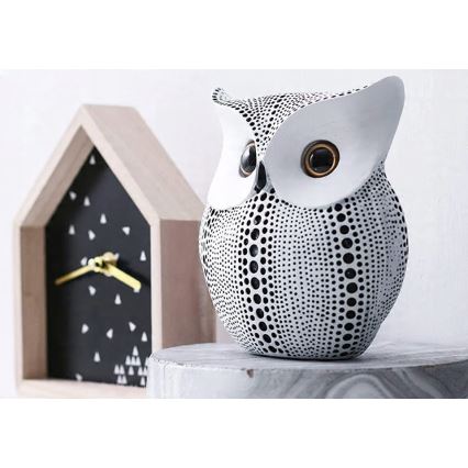 Tafeldecoratie 15 cm wit/zwart