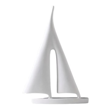 Tafeldecoratie 21 cm hars/wit