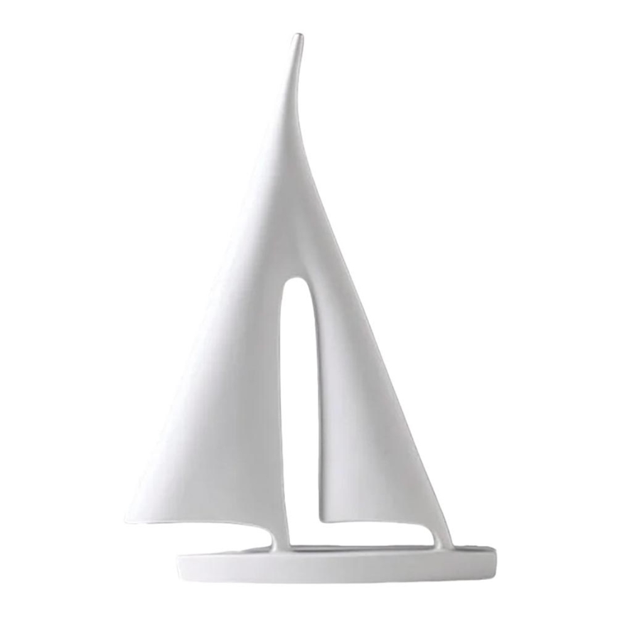 Tafeldecoratie 21 cm hars/wit