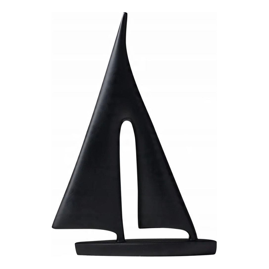 Tafeldecoratie 21 cm, hars, zwart