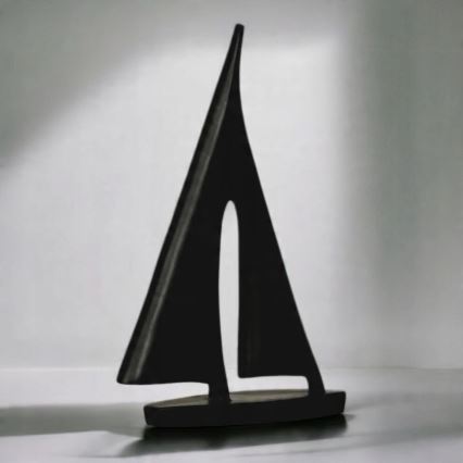 Tafeldecoratie 28 cm hars/zwart