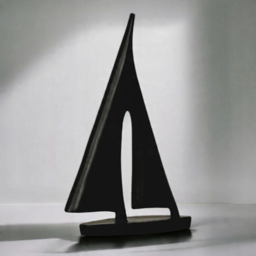 Tafeldecoratie 28 cm hars/zwart