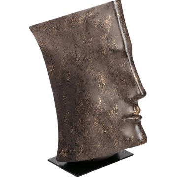 Tafeldecoratie 29x25x17 cm hars/koperkleurig