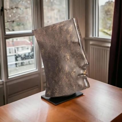 Tafeldecoratie 29x25x17 cm hars/koperkleurig