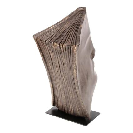 Tafeldecoratie 29x25x17 cm hars/koperkleurig